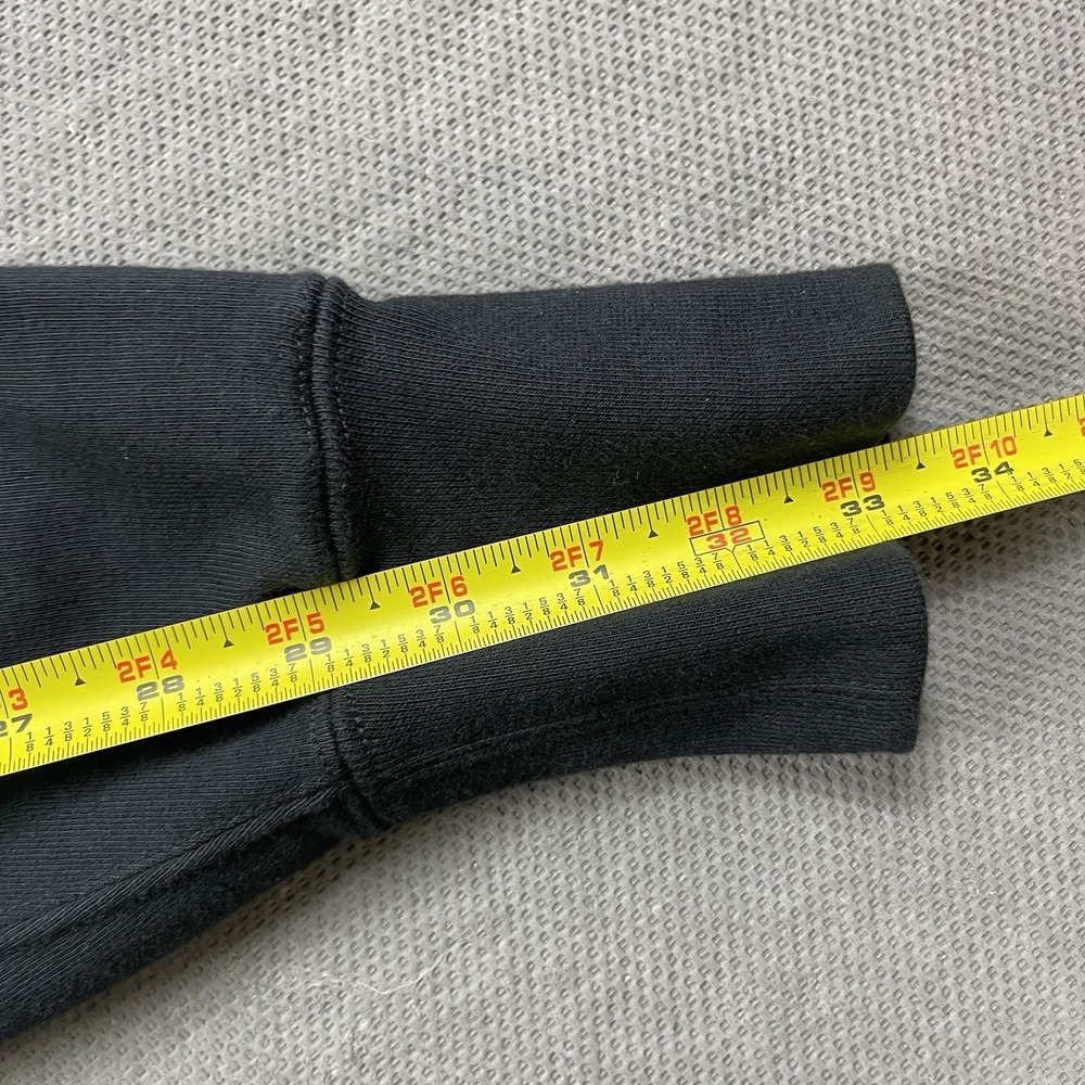 American Giant Hoodie Mens Large Black Heavy Cotton Zip Up Sweater Outdoor Work - Picture 11 of 12